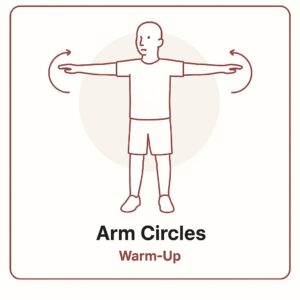 Shoulder injury prevention exercise guide image of Arm Circles