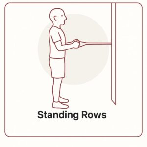 Shoulder injury prevention exercise guide image of Standing Rows